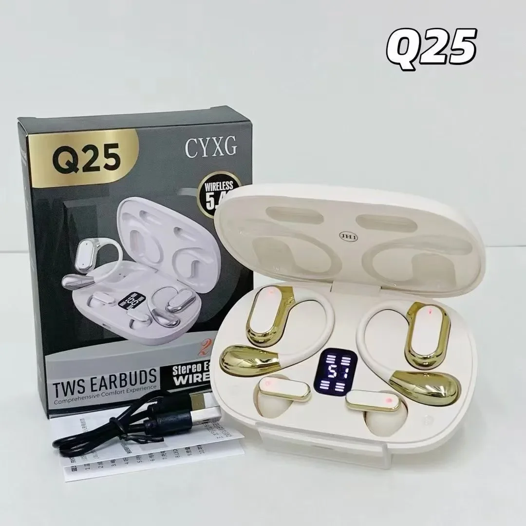 Cross Border Q25 Wireless Bluetooth Headset Good Looking Portable Long Playtime Noise Reduction Bluetooth Earphones