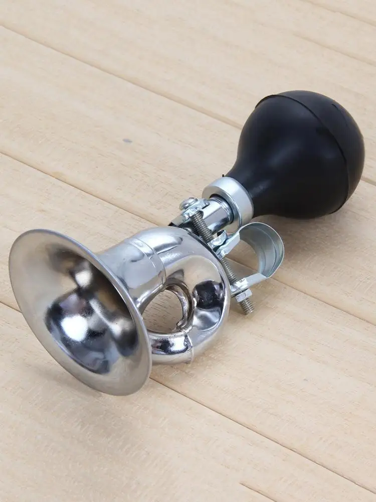 AliExpress Bicycle Bike Cycling Air Horn Bell Alarm Retro Metal Twist Bugle Rubber Bulb Funny Bicycle Bell Horns Bike Accessories