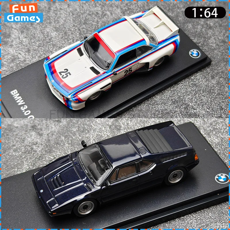 New Almost Real 1/64 Car Model BMW M1/3.0 CLS Cars Model Alloy Simulation Car Model Diecast Custom Ornament Toy Birthday Gift