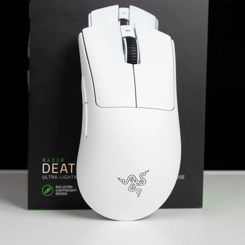 Mouse da gioco Wireless Razer DeathAdder V3 Pro 64g sensore ottico Ultra leggero-Focus Pro 30K-interruttori ottici veloci Gen-3