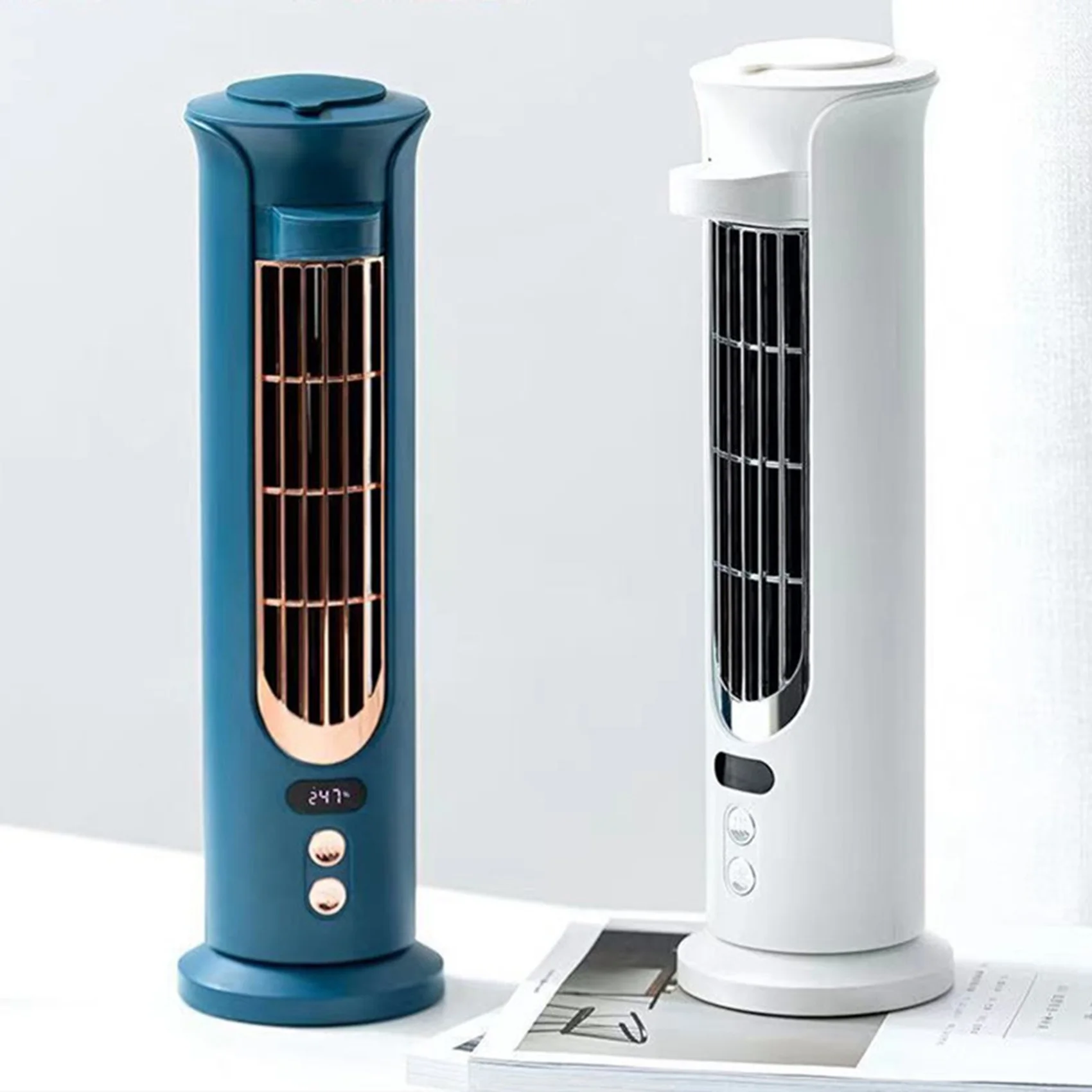 ventilateur-climatiseur-portable-a05g-ventilateur-tour-sans-pales-usb-mini-ventilateur-de-bureau-a-refroidissement-par-eau-avec-tete-oscillante-bleu