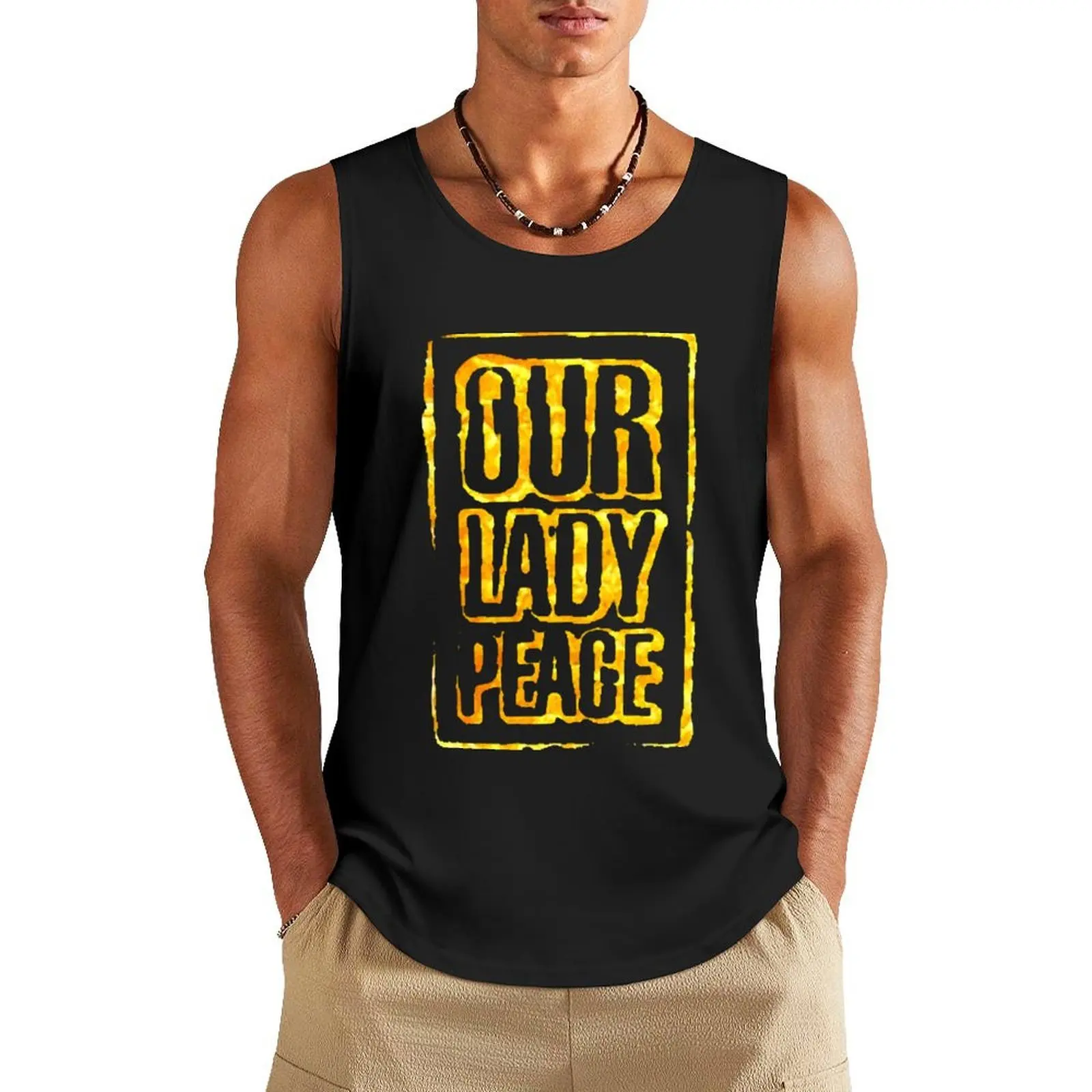

Birthday Gift Canadian Our Lady Rock Peace Band Idol Gifts Fot You Tank Top Clothing fitness clothing for men