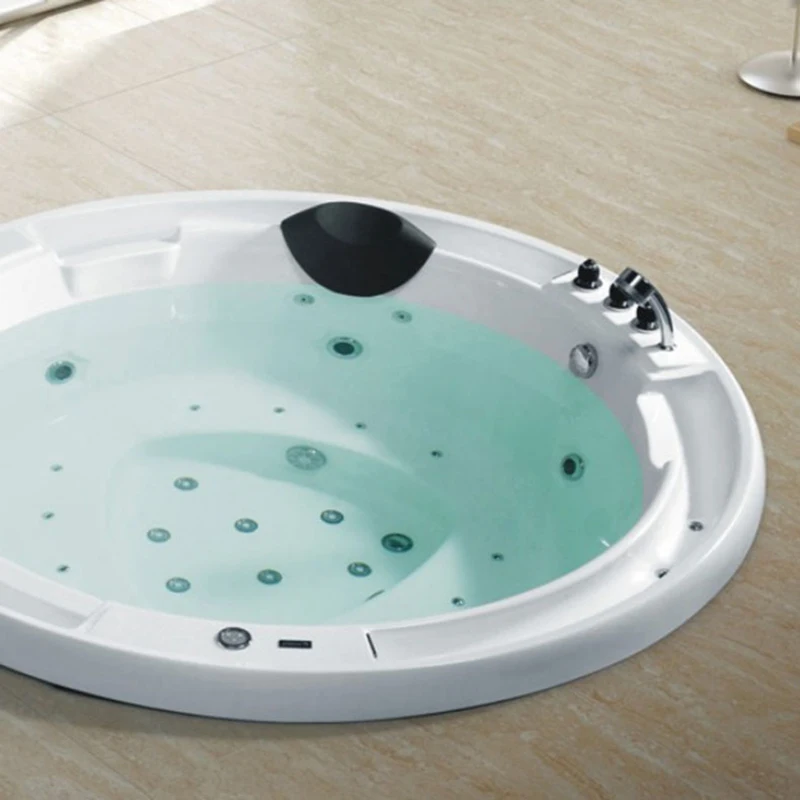 2080mm Drop-in Whirlpool Double People Bathtub Hydromassage Embedded Built-in Surfing Hot Tub RS110B