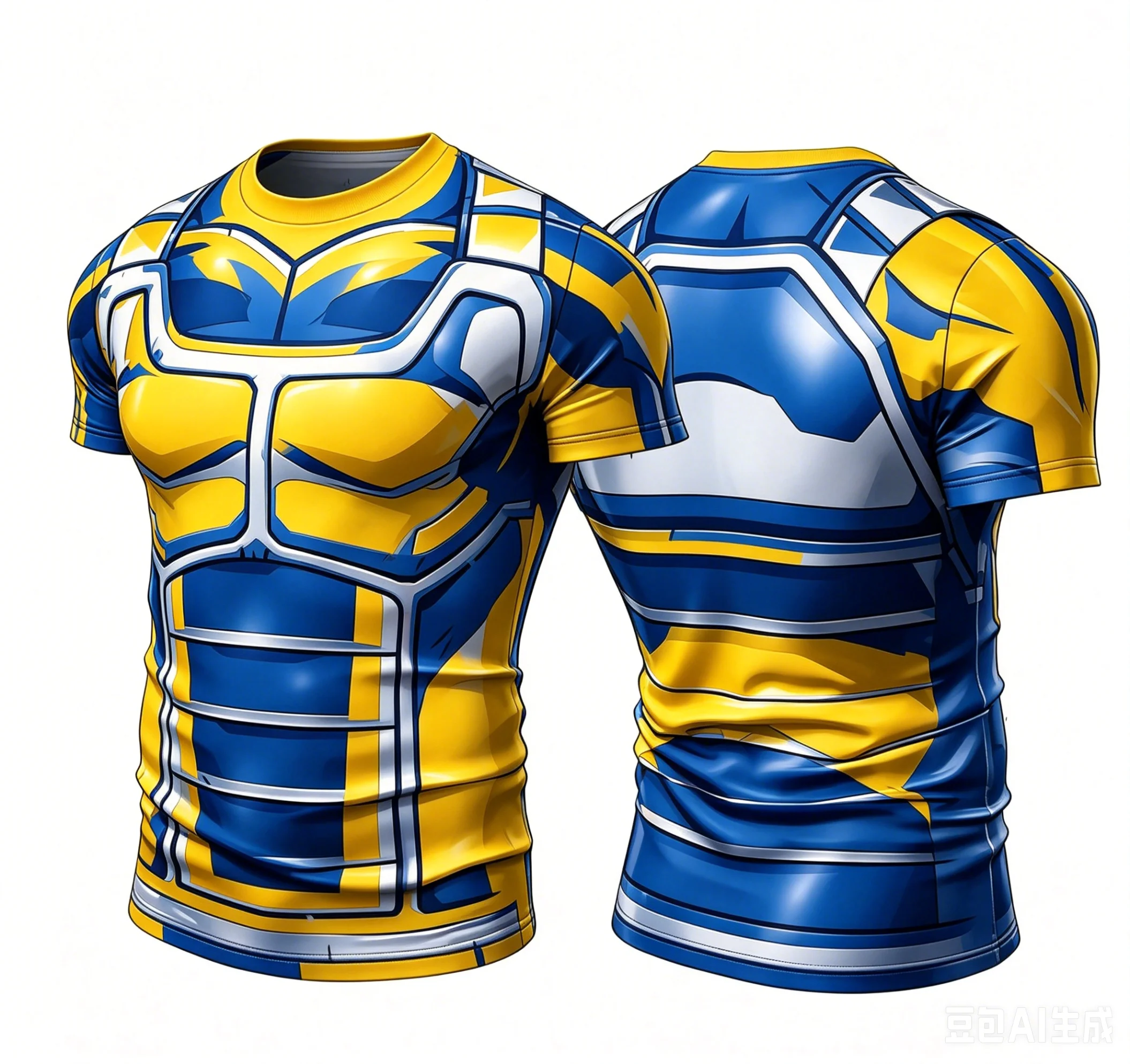 2026 Rollenspiel-Rüstungsmuster 3D-Gedrucktes Herren-Musterhemd T-Shirt – Detail 3