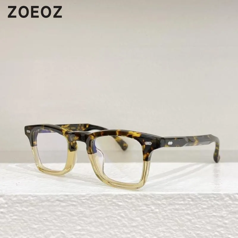 

James Tart 214 Vintage Square Frame Myopia Glasses Men prescription eyeglass frames Acetatefor women Optical full frame Glasses