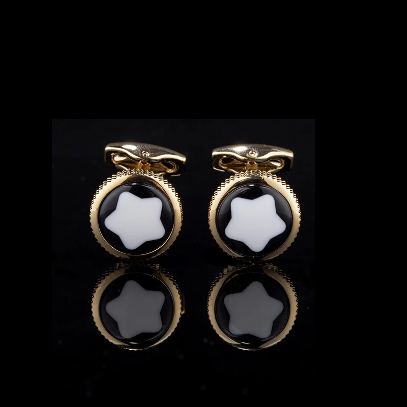 FLEXFIL Luxus-Hemdmanschettenknöpfe für Herren, Marken-Manschettenknöpfe, Gemelos, hochwertige runde Manschettenknöpfe für Hochzeiten, Schmuck – Detail 10