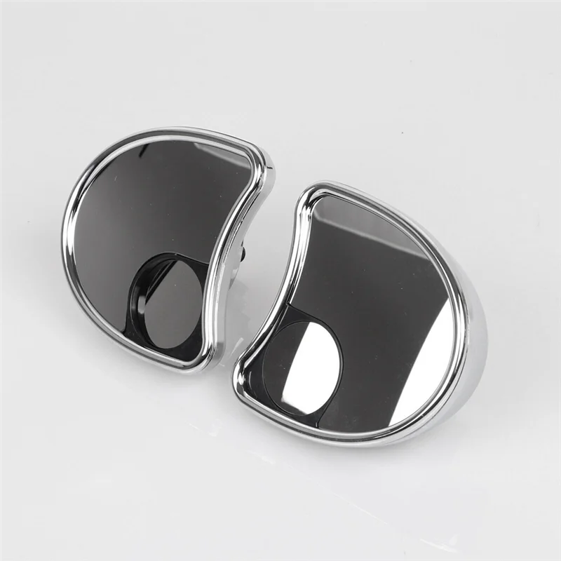 

Chrome Batwing Inner Fairing Mount Side Mirrors With Blind Spot Kit For Touring