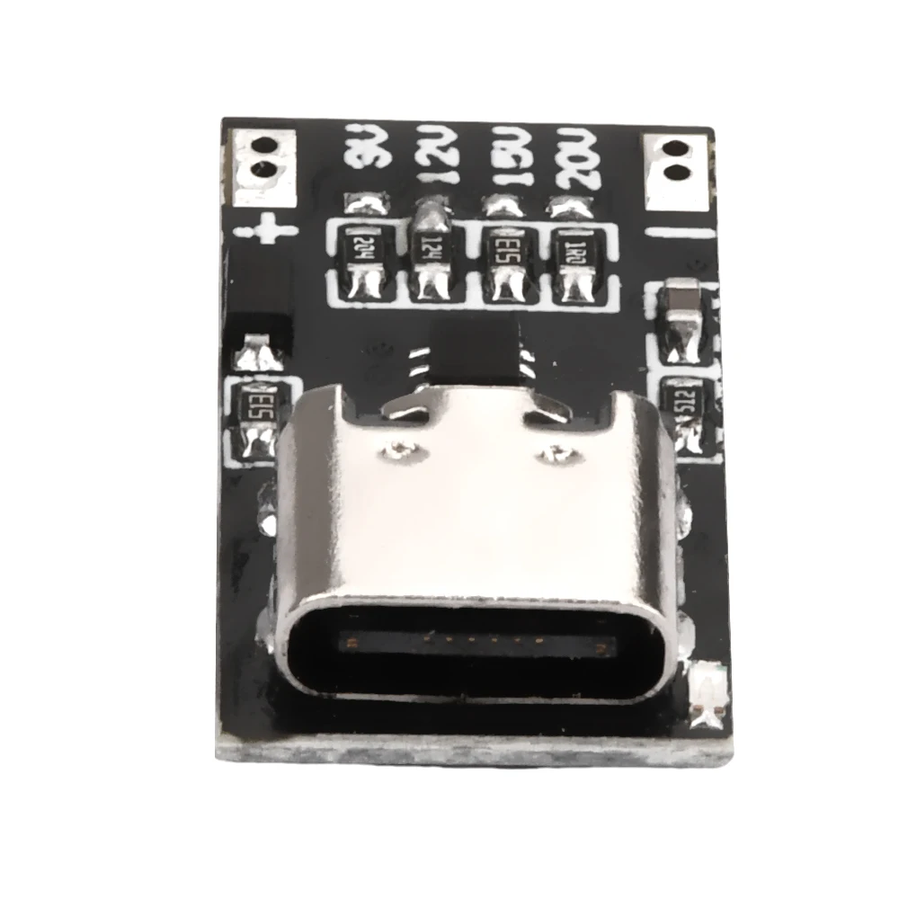 USB-C Pd Qc Trigger 9V 12V 15V 20V Dc Instelbare Spanning Power Module 5a Type-C Ingang Voor E-Mark Snelladen Converter Module