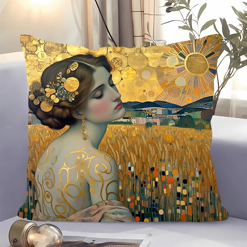 

Pillow Cover Home Decor New Mexico Painter Self Portrait Sofa Pillowcase Double-sided Printing Short Plush Cushion Cover Pillows