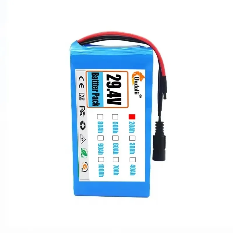 24V 7s2p 20Ah 18650 batería de iones de litio 29,4 v 20000mah bicicleta eléctrica silla de ruedas scooter batería + cargador