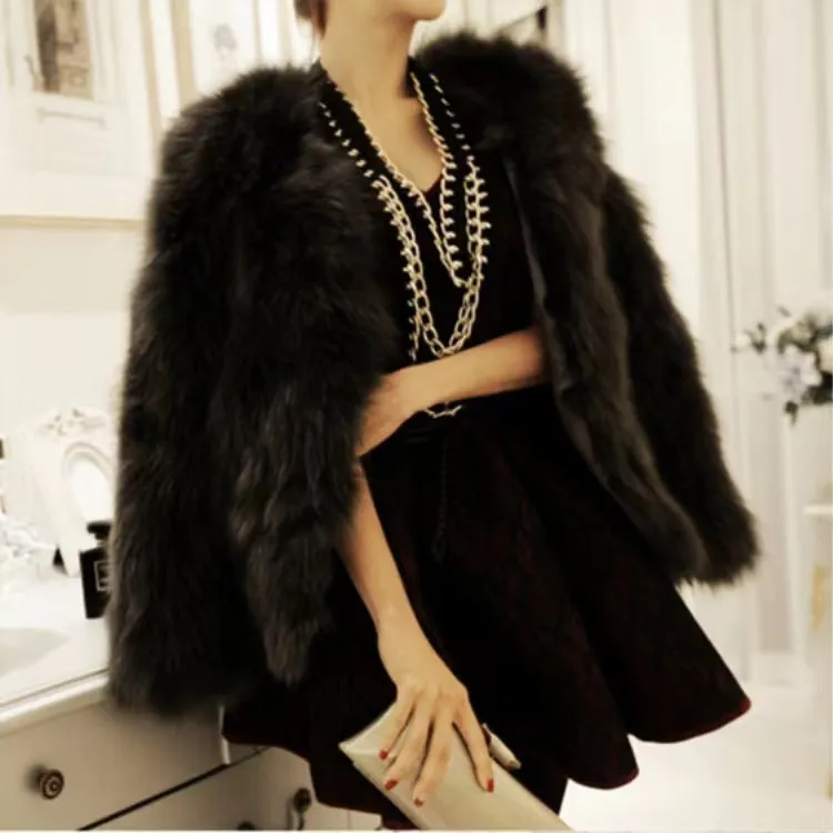 Faionable ort Women's Fur Coat Autumn Winter New Sle Casual Versatile  Fur Coat Long Sve round Ne Other Fur pe