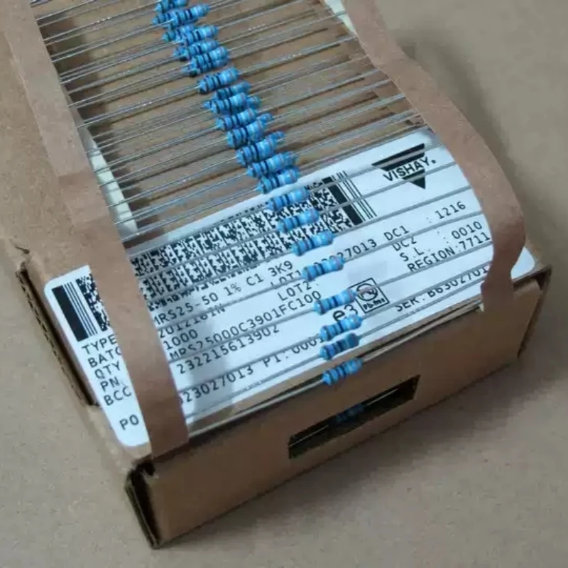 VISHAY-BC 3.9K 3K9 resistor 1% copper pin metal film MRS25000C3901FCT00