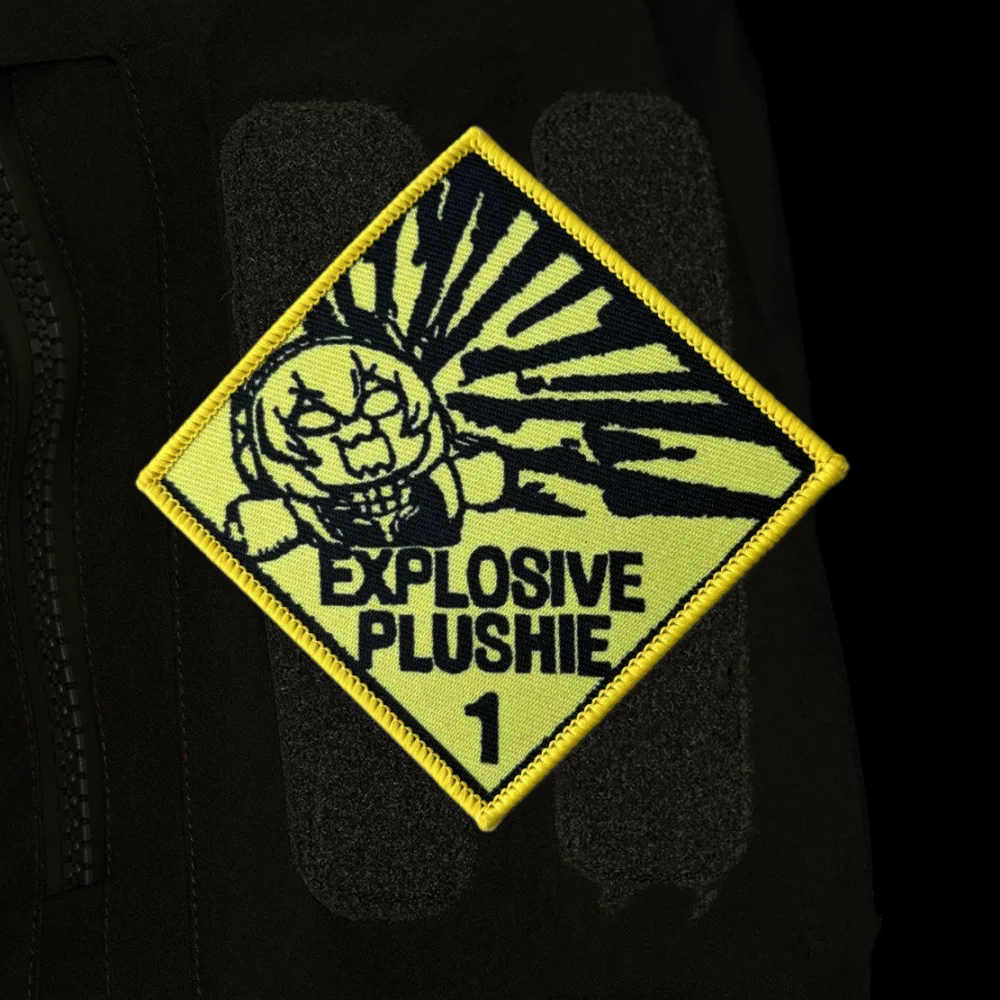 فتاة المواجهة الكلب المنسوجة التصحيح التكتيكي أنيمي الفتيات هوك وحلقة شعار العسكرية المعنويات شارة شارة شيفرون ملصقات ظهره #5