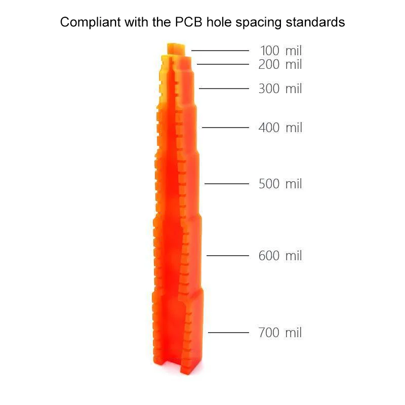 Wall-Mounted Folding Clamp for Bending Transistors/Resistors - 8mm Hole Spacing Precision Resistor Lead Bending Car Accessories