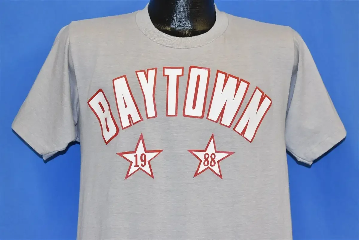 Сувенирная туристическая футболка 80s Baytown Texas 1988 Stars, размер M