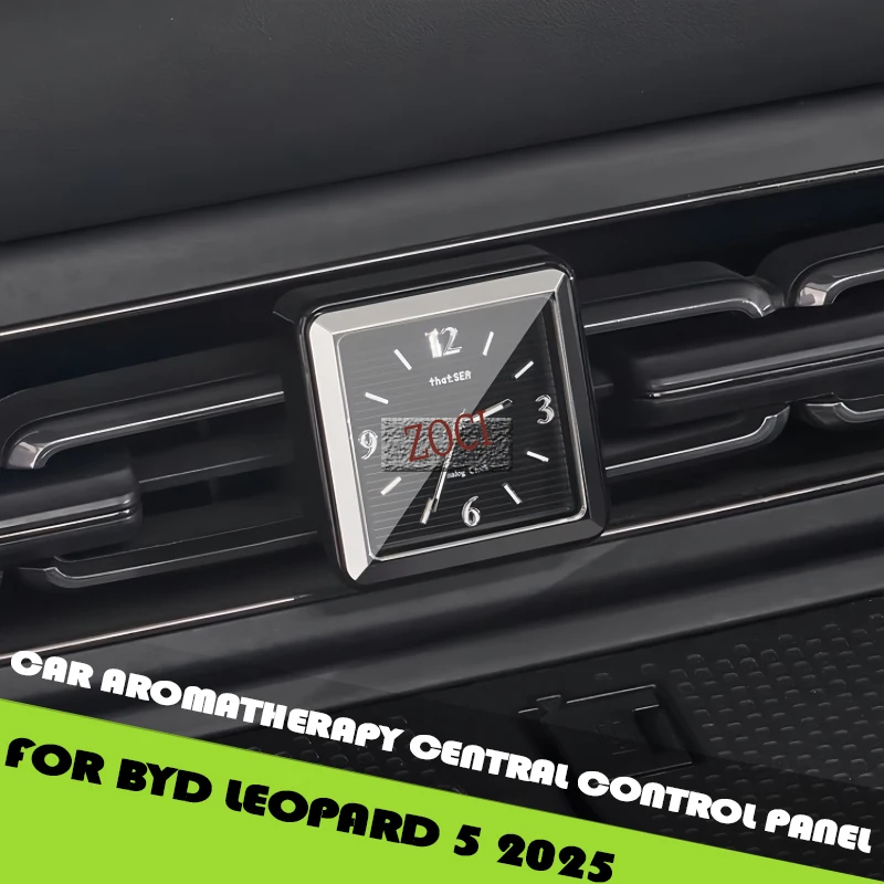 Fit for BYD Leopard 5 25 Intelligent Driving Edition Car Luminous Fragrance Quartz Watch Upgrade Parts Car Central Control Clock