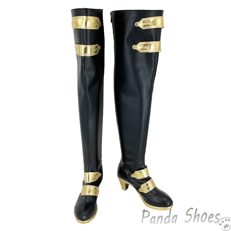 Nu Carnival Edmond Cosplay Schuhe Anime Spiel Cos Schwarze Stiefel Nu Karneval Edmond Cosplay Kostüm Prop Schuhe für Halloween Party