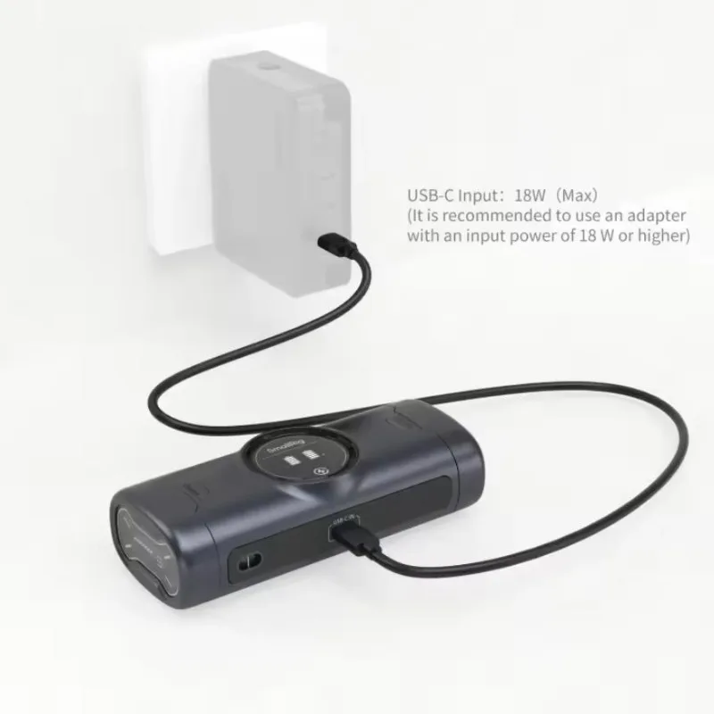 SmallRig Camera Battery Charger 18W Charge with 60W USB-C To USB-C Cable for Sony NP-FZ100 Canon LP-E6P Nikon EN-EL15C Battery