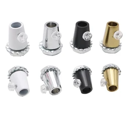 Kablo kilidi için metal kulplar Vintage Kablo Gerginlik Giderici Metal Kordon Sapları Kolye Işık Aksesuarları pirinç altın beyaz siyah