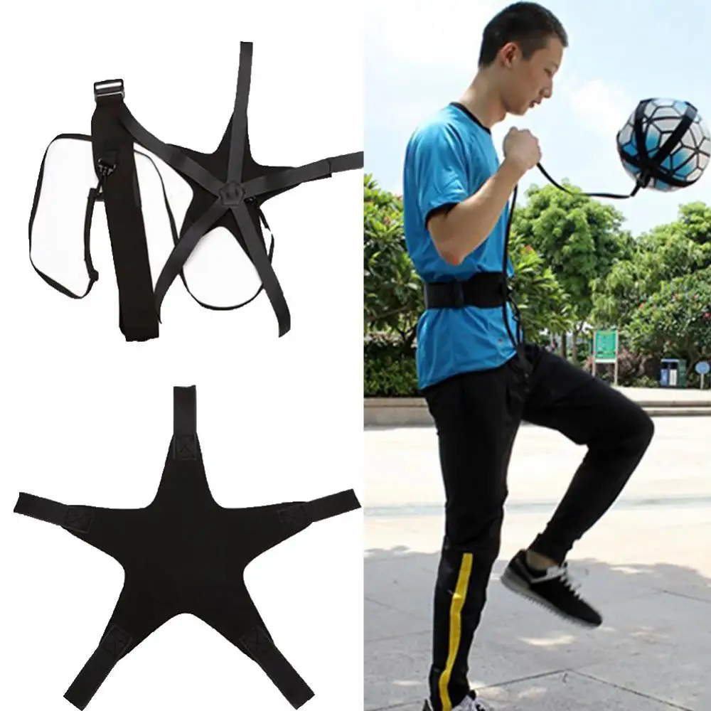 Entrenador de Fútbol Portátil y Ajustable, Cinturón de Práctica para Patadas de Balón, Herramienta de Entrenamiento para Niños y Jóvenes, Interior y Exterior
