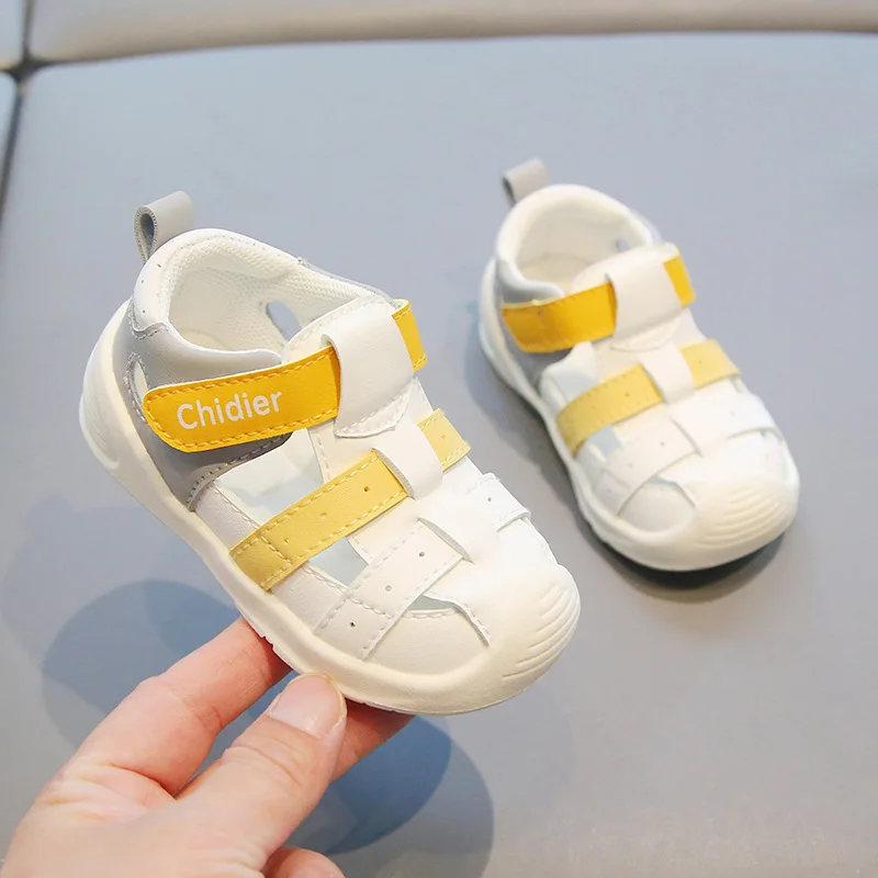 Baby Sommer Kleinkind Schuhe Kinder lässig Baby wasserdichte Leders andalen Jungen Mädchen rutsch feste weiche Sohlen Kleinkind Sandalen