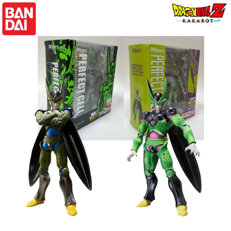 In Stock! Original Bandai S.H.Figuarts Dragon Ball Z Perfect Cell Event Exclusive Color Edition Action Anime Figures Models Toys