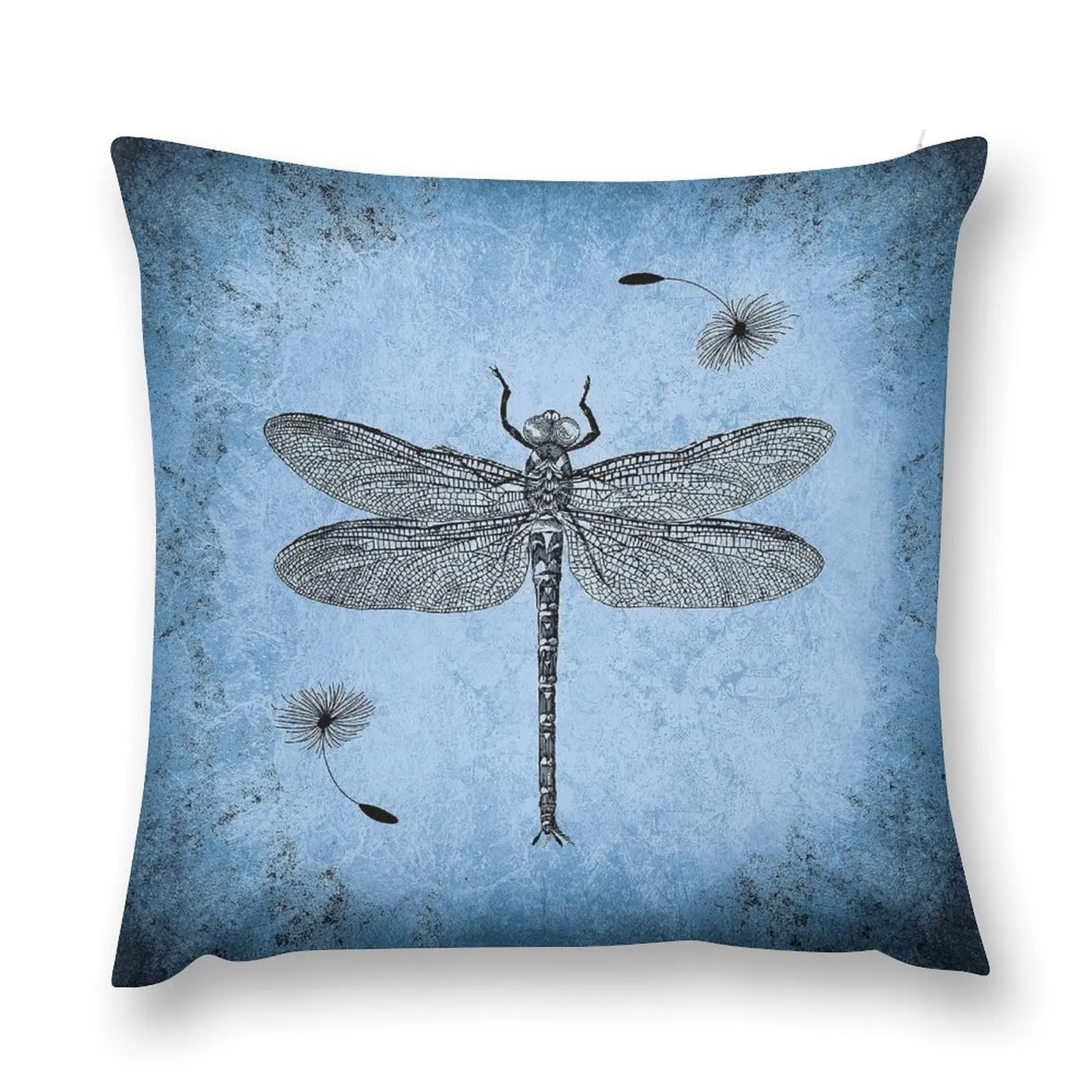 

Blue dragonfly design Throw Pillow Pillow Cases Pillowcase Cushion Decorative Cushion Sofa Covers For Living Room pillow