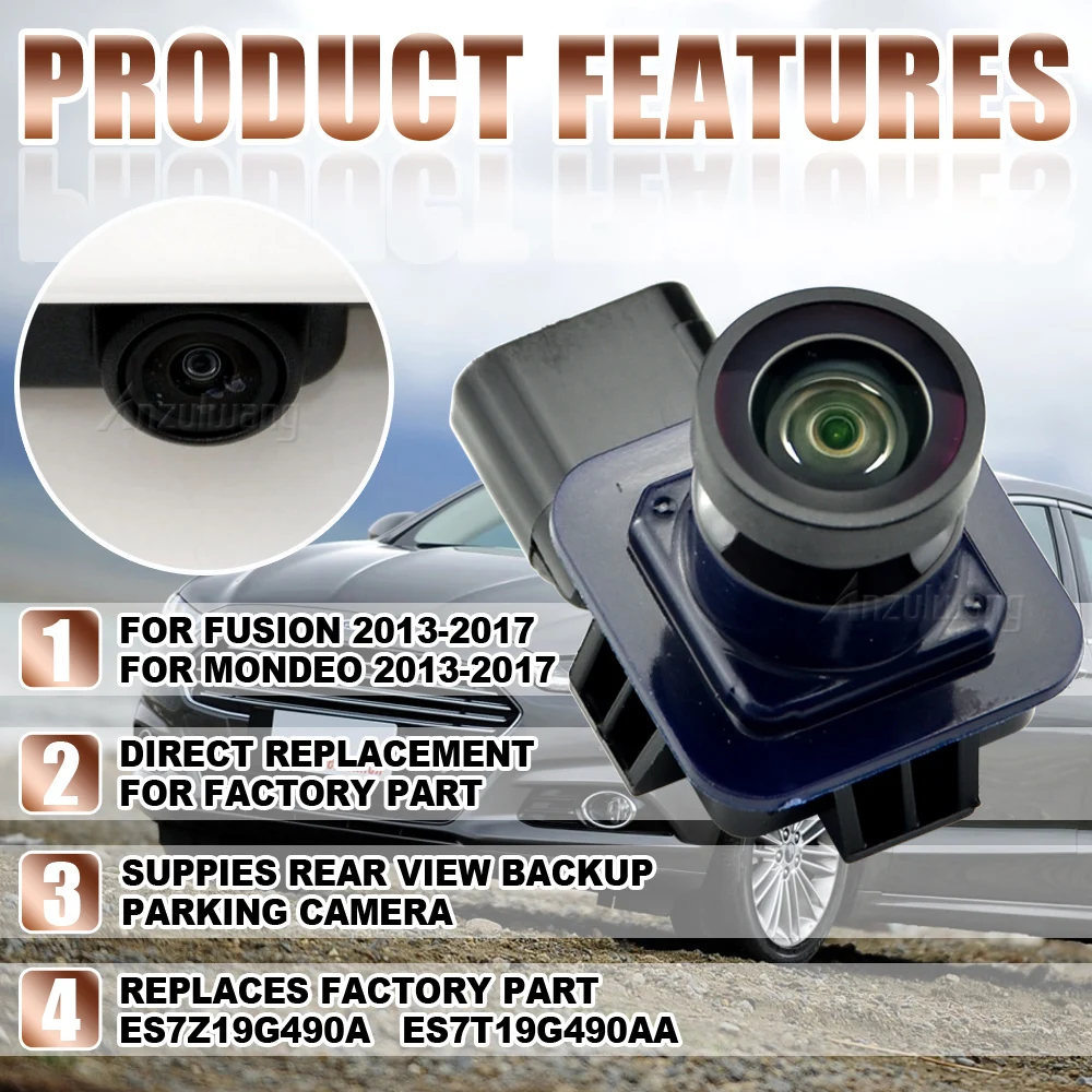 

ES7Z-19G490-A DS7Z19G490A Rear View Backup Assist Parking Camera For Ford Fusion 2013-2016 Mondeo Reverse Camera
