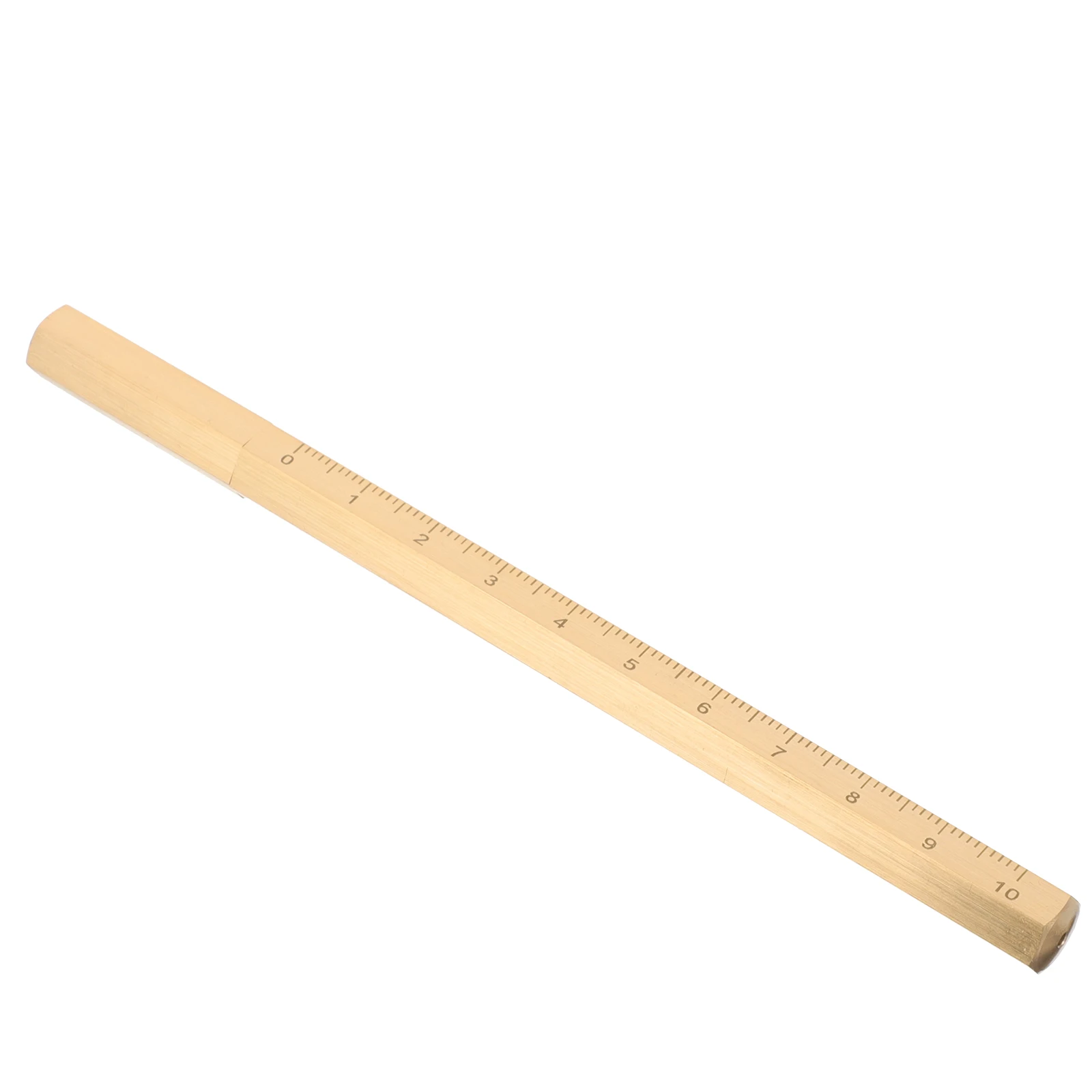 

Creative Brass Gel Vintage Hexagonal Signature With Scale Smooth Writing Office For Students Doodling Pen Gift Stationery
