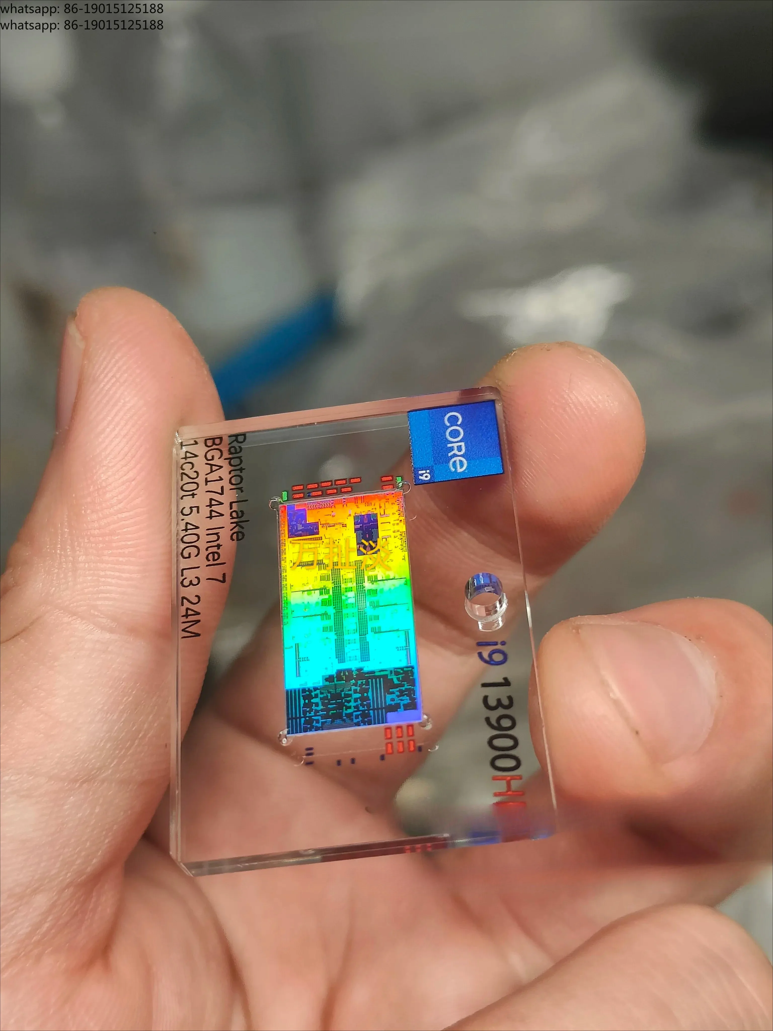 New 2026  I9 13900hk CPU Wafer Core Acrylic Epoxy Ornament