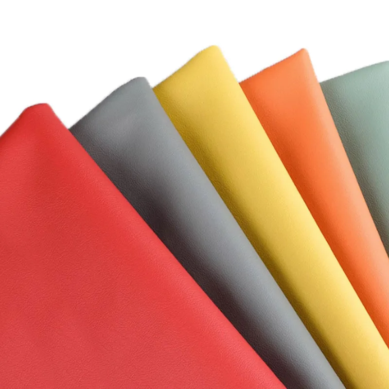 Thickened Artificial Leather Fabric By The Meter for Sofa Soft Bags Sewing Plain Flame Retardant Cloth Wear-resistant Waterproof