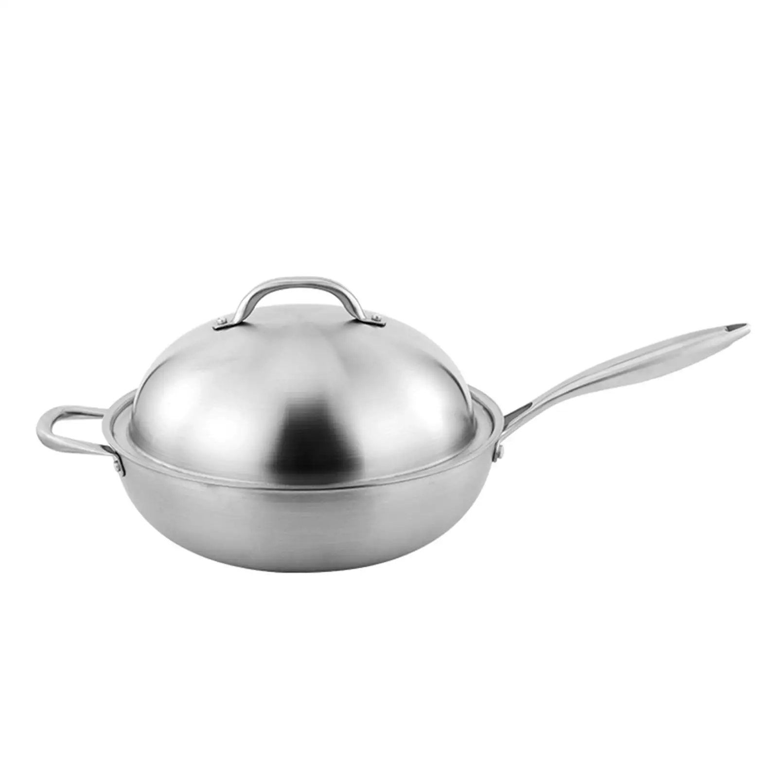 Stainless Steel Burger Grill Cover Round Melting Dome Basting Steam Lid for Griddle Kitchen