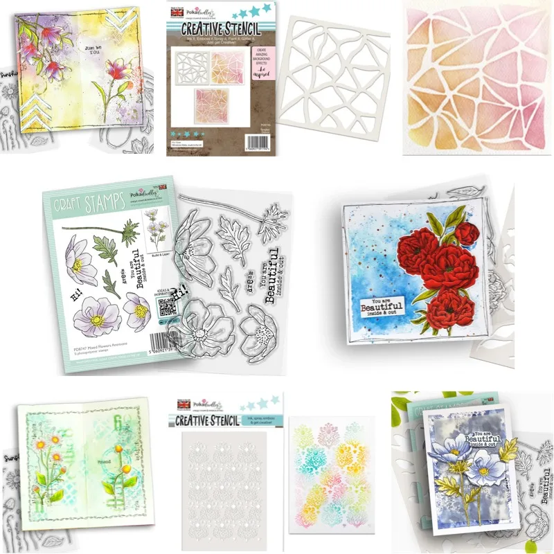 

Peony Bloom & Grow Metal Cutting Stencil & Stamps Scrapbook Diary Decoration Stencil Embossing Template DIY Greeting Card 2025