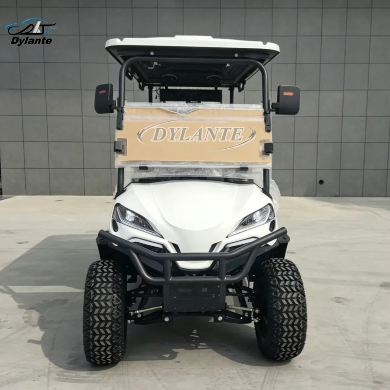 Popular High-End 4-Wheel 4-Seater Electric Off-Road Hunting Golf Cart – 60V Lithium Battery Disc Brakes Wireless Phone Charging