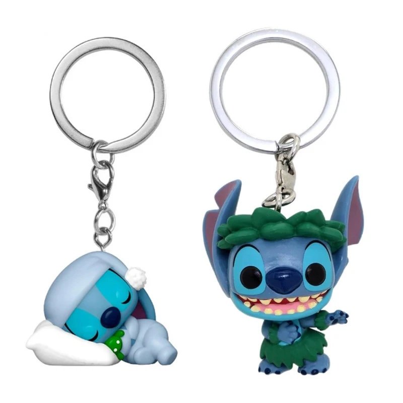 Nuevo llavero de bolsillo Hula de punto durmiente, colección de figuras de acción de vinilo, modelo, muñeca bonita, juguete para regalo