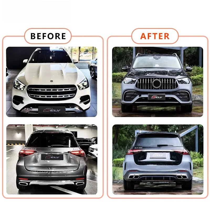 New CLY High Quality 2024 Benz GLE W167 Upgrade GLE63 A-MG Bodykit Primer Front/Rear Bumper Grille Diffuser Exhaust Tips Wheel