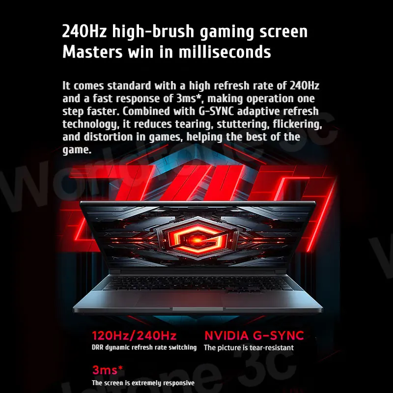 Xiaomi Redmi G Pro laptop Gaming, i9-14900HX inti 2024 NVIDIA GeForce RTX 4060 RAM 16GB/32GB DDR5 1TB SSD 16 inci 240Hz layar PC