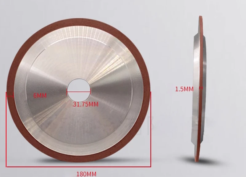 Diamantschleifscheibe 125 150 180mm Ultradünne Harzschleifscheibe Legierungsstahl Drehwerkzeug Flache CBN-Schleifscheibe – Detail 3