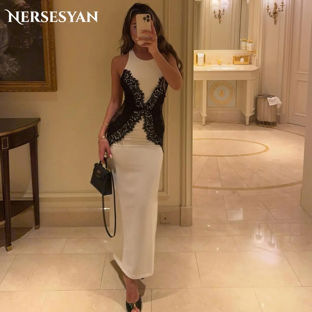 

Nersesyan Роскошные кружевные вечерние платья русалки с открытыми плечами и аппликациями Вечернее платье Bodycon Вечерние платья на заказ