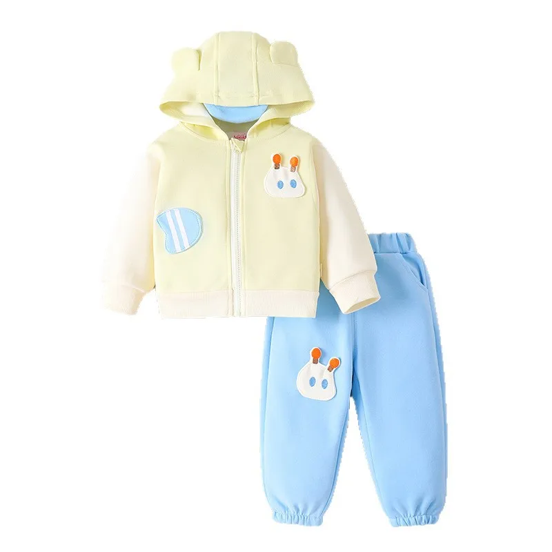 

New Autumn Baby Clothes Suit Children Boys Hooded Jacket Pants 2Pcs/Sets Kids Girls Clothing Infant Costume Toddler Tracksuits