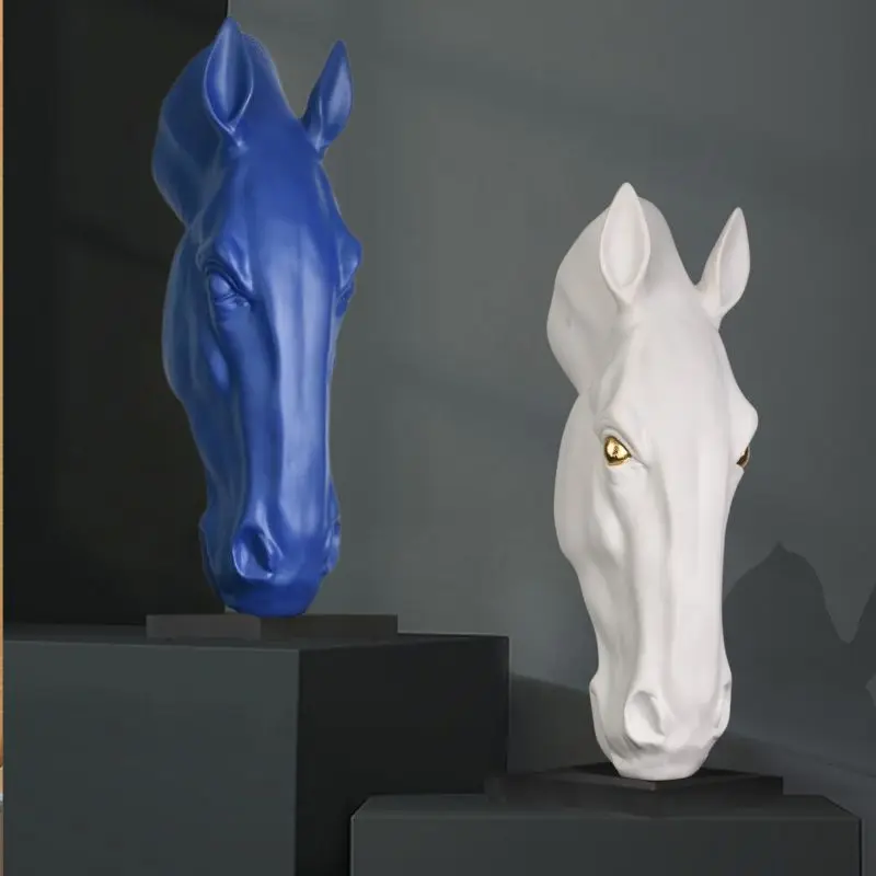 

Modern light luxury style Zunma ornament, living room porch soft decoration, hotel lobby sculpture floor decoration heightening