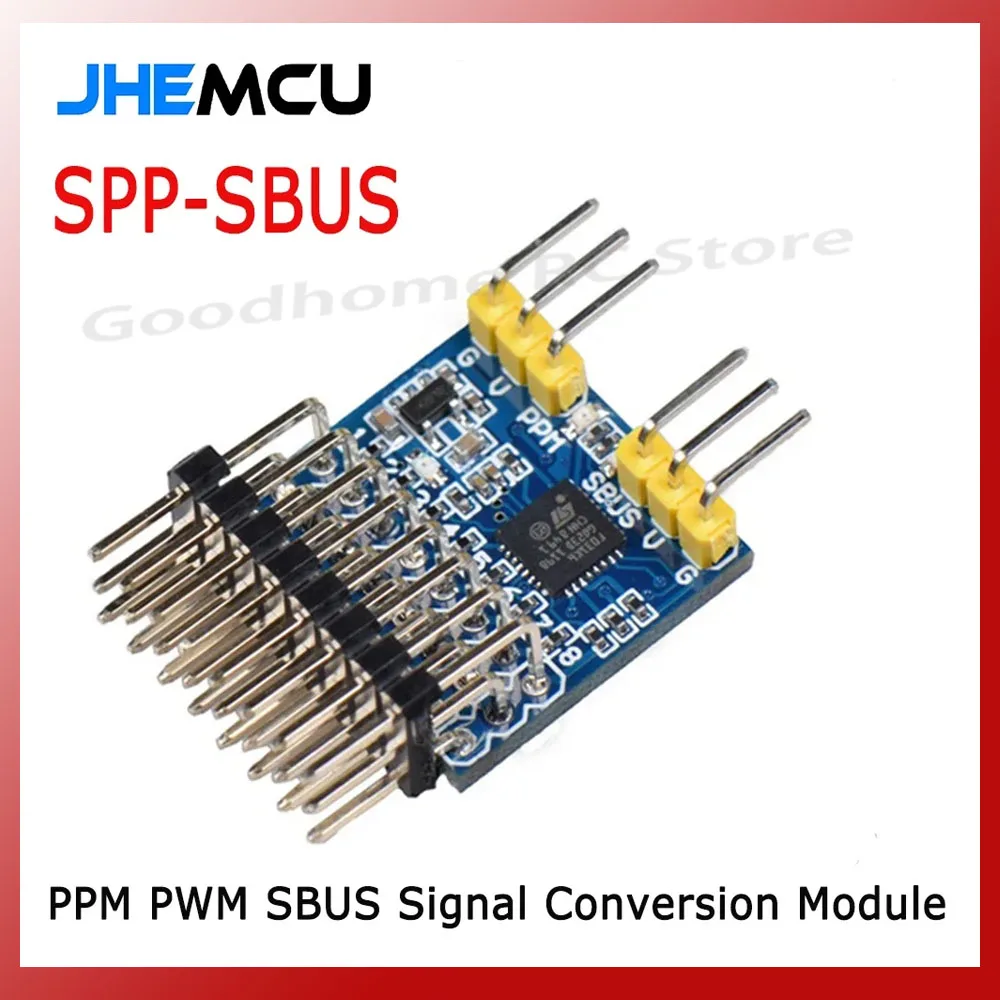 

21X21mm JHEMCU SPP-SBUS 8CH SPP Converter 15A 3.3-20V for PPM PWM SBUS Signal Conversion FLYSKY IA6B FRSKY X8R Receivers