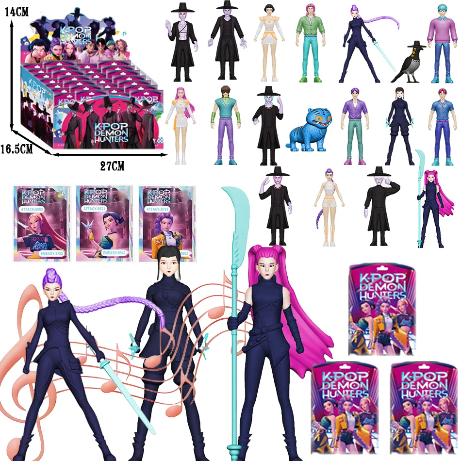 

Anime Kpop Demon Hunt blind box series Figure Tiger Figurine Toy Desk Decoration Statues Ornament Halloween Christmas Kid Gifts