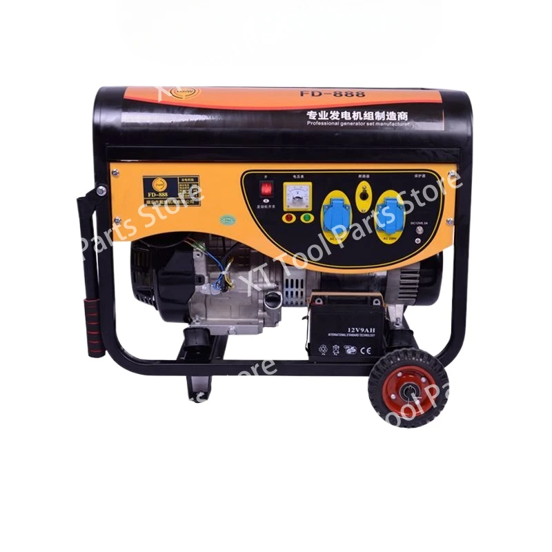 Outdoor Household Open Frame Low Noise Single Phase Three Phase Dual Voltage Gasoline Multi-fuel Generator 3/5/6/8/Cross Border