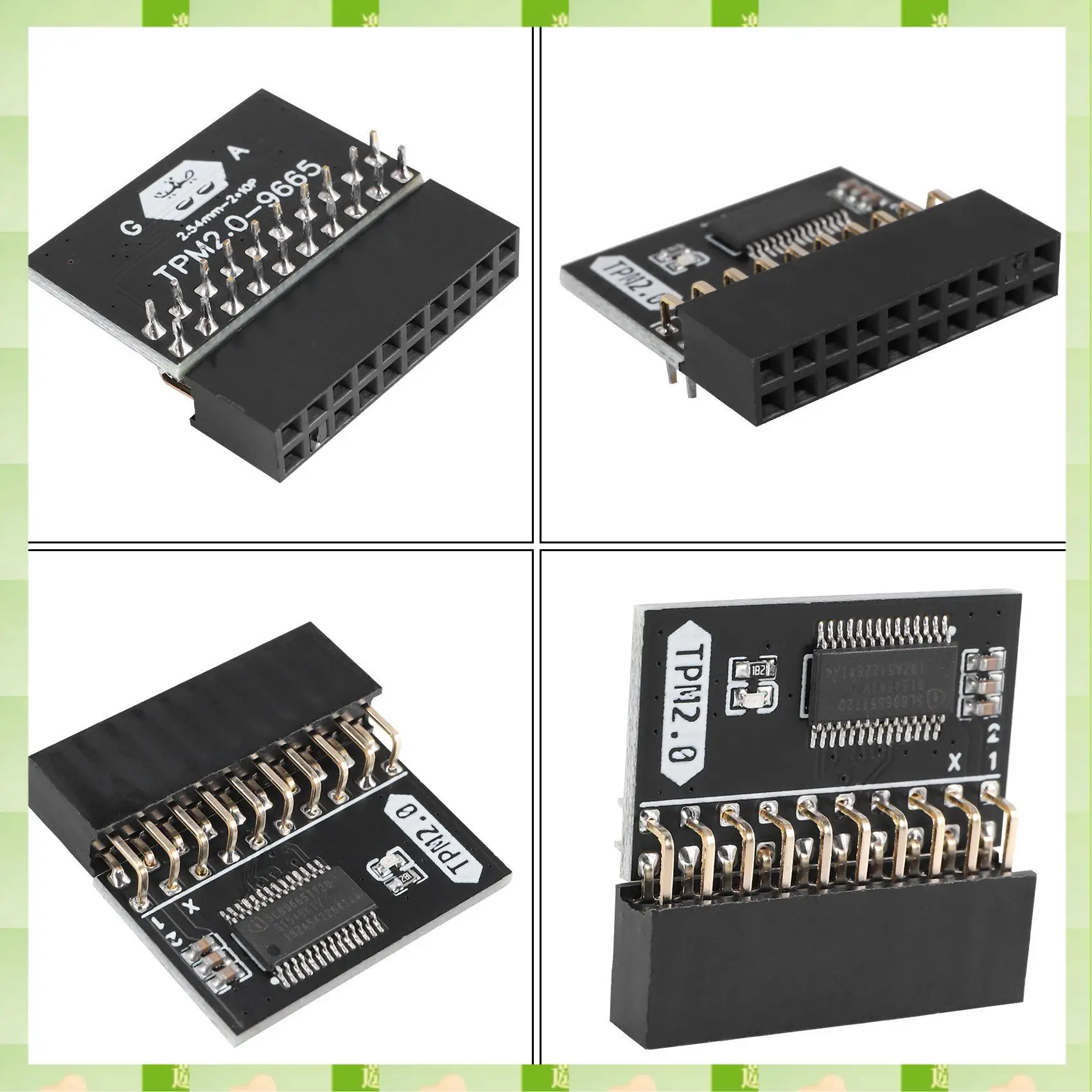 2025 LPC 20Pin Protection Module For ASUS TPM-L R2.0/Gigabyte GC-TPM2.0 Compatible Trust Platform Module 20-Pin 20-1 L2P7,LPC 20