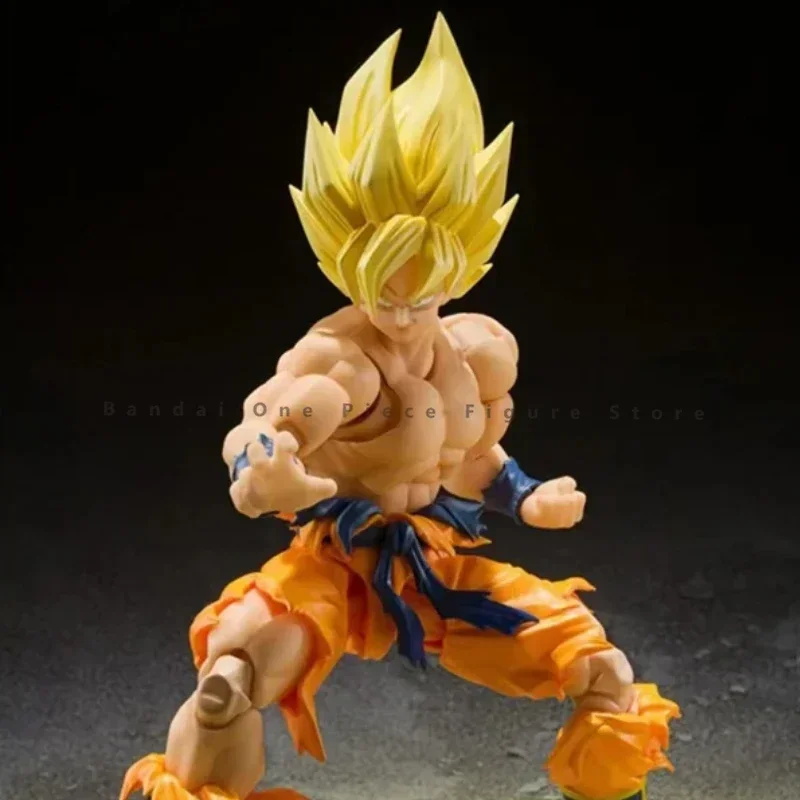 In Stock Original SHF Bandai Dragon Ball Super Saiyan Son Goku 3.0 The Legendary Action Figure Animation ToyGift Model Collector