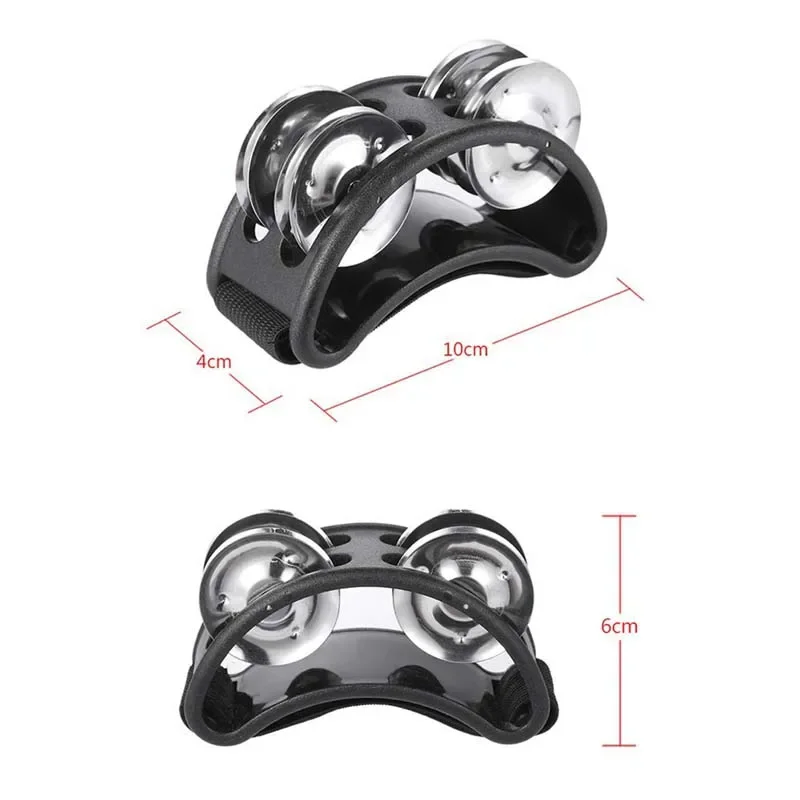 طبلة بيضاوية الشكل رفيق اليد القدم جلجل طبل الأطفال الموسيقية التعليمية الدف أدوات قرع لحفلة KTV