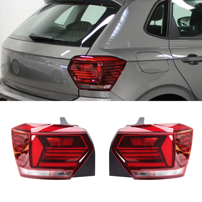 

No Bulb For Volkswagen VW Polo Hatchback 2019-2013 Taillight Housing Turn Signal Lampshade Reverse Brake Light Parking Light