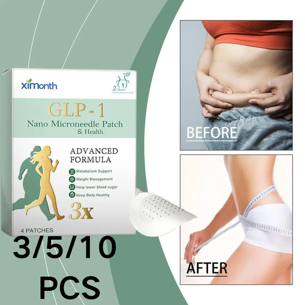 

GLP-1 нано-микроигольный пластырь, не содержит гормонов, сжигает жир, метаболическая поддержка, тонкий пластырь, пластырь для похудения от лома жира