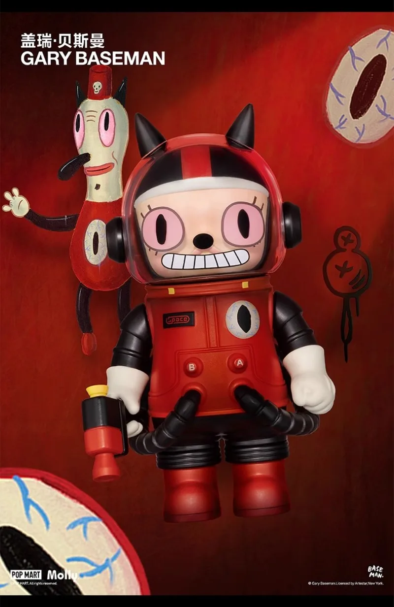 POPMART مجموعة ميجا الأصلية الأصلية 100% الذكرى 3rd الجيل مولي صندوق أعمى تمثال عرض مفاجأة المنزل هدية